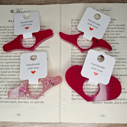 Bagues de lecture accessoires de livre résine époxy cadeau à offrir enseignants Atsem anniversaire fête des mères pères rentrée classes école