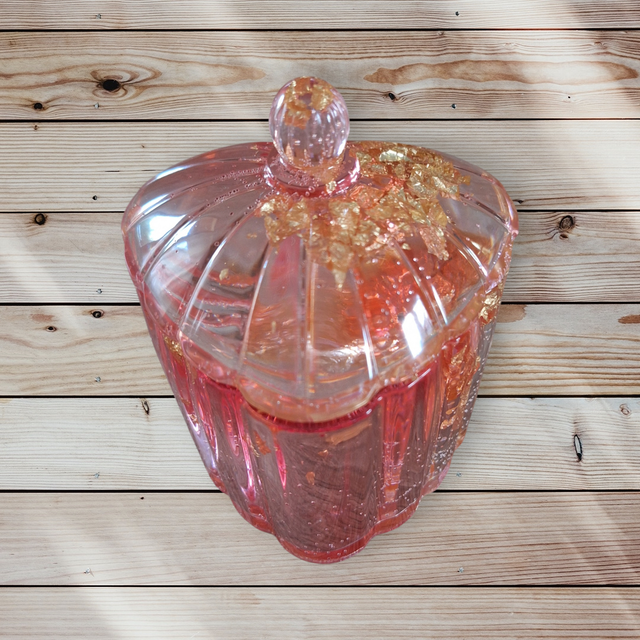 Boîtes Décoratives Unique avec Finitions Dorées résine époxy idée cadeaux