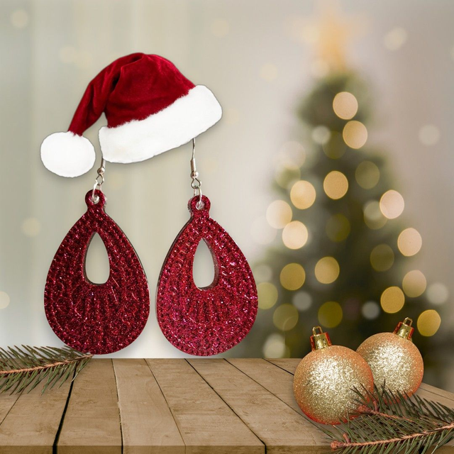 Boucles d'oreilles paillettes, tendance moderne fêtes de fin d’année Noël anniversaire accessoire de mode pour elle