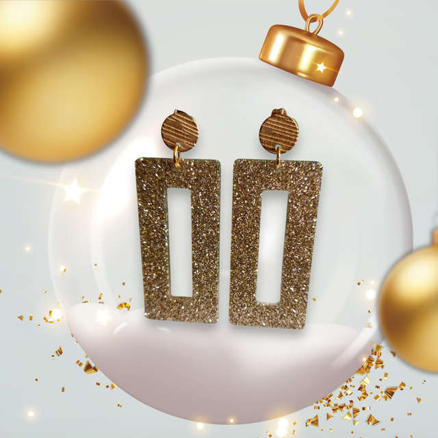 Boucles d'oreilles paillettes, tendance moderne fêtes de fin d’année Noël anniversaire accessoire de mode pour elle