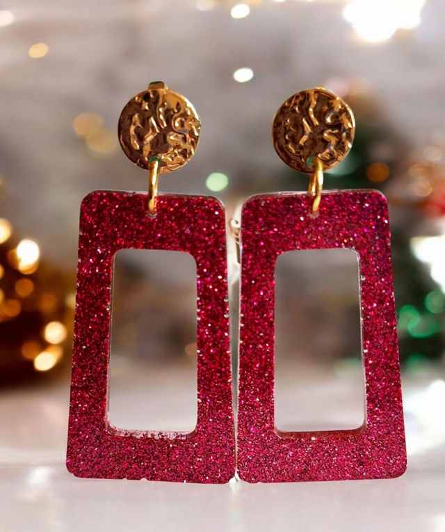 Boucles d'oreilles paillettes, tendance moderne fêtes de fin d’année Noël anniversaire accessoire de mode pour elle