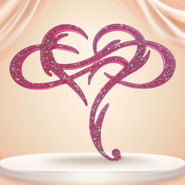 Sculpture de cœur en résine époxy, idées cadeaux pour elle lui décoration intérieure