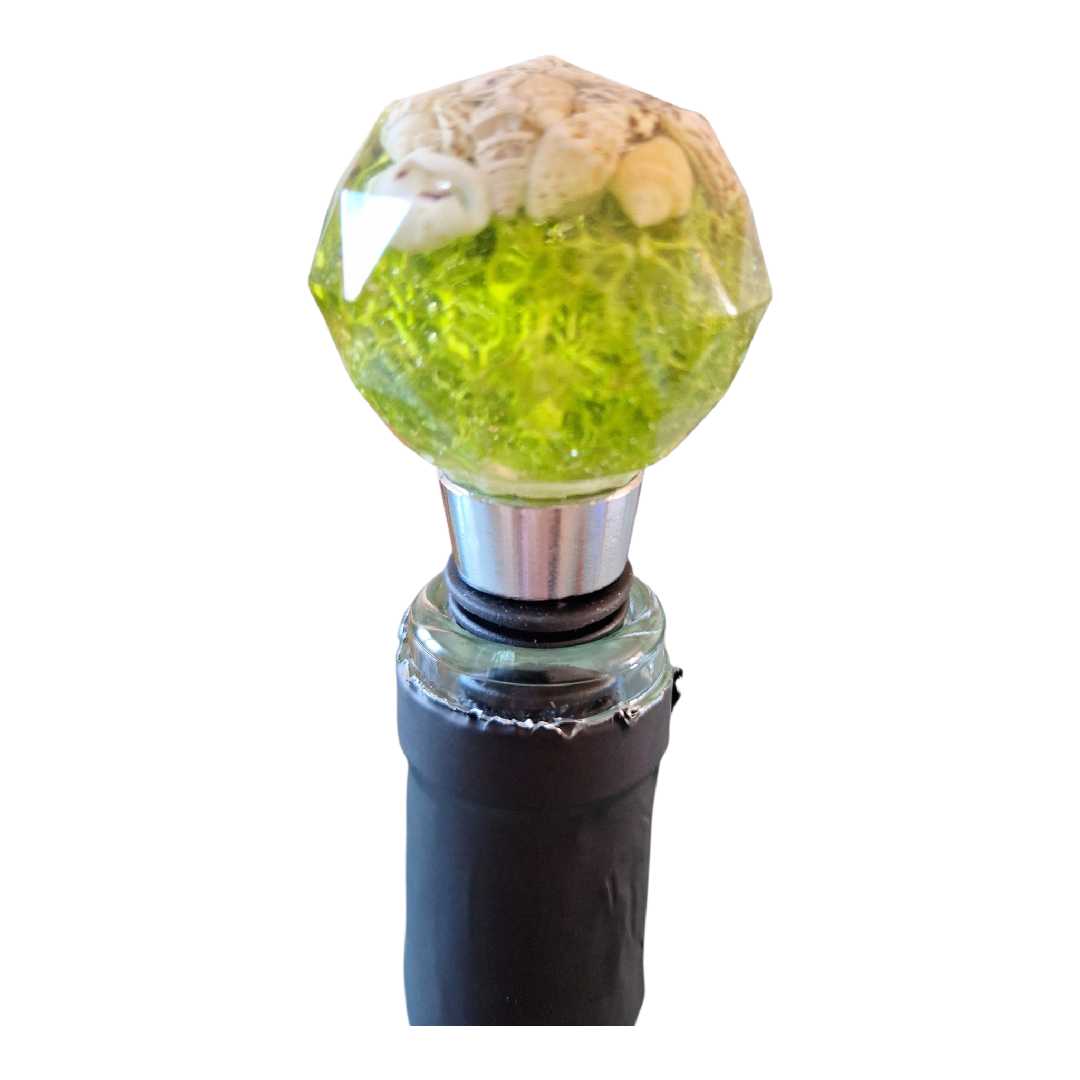 Bouchon de Bouteille en Résine Artisanale - Fait Main - Diamant | Résin'éclat