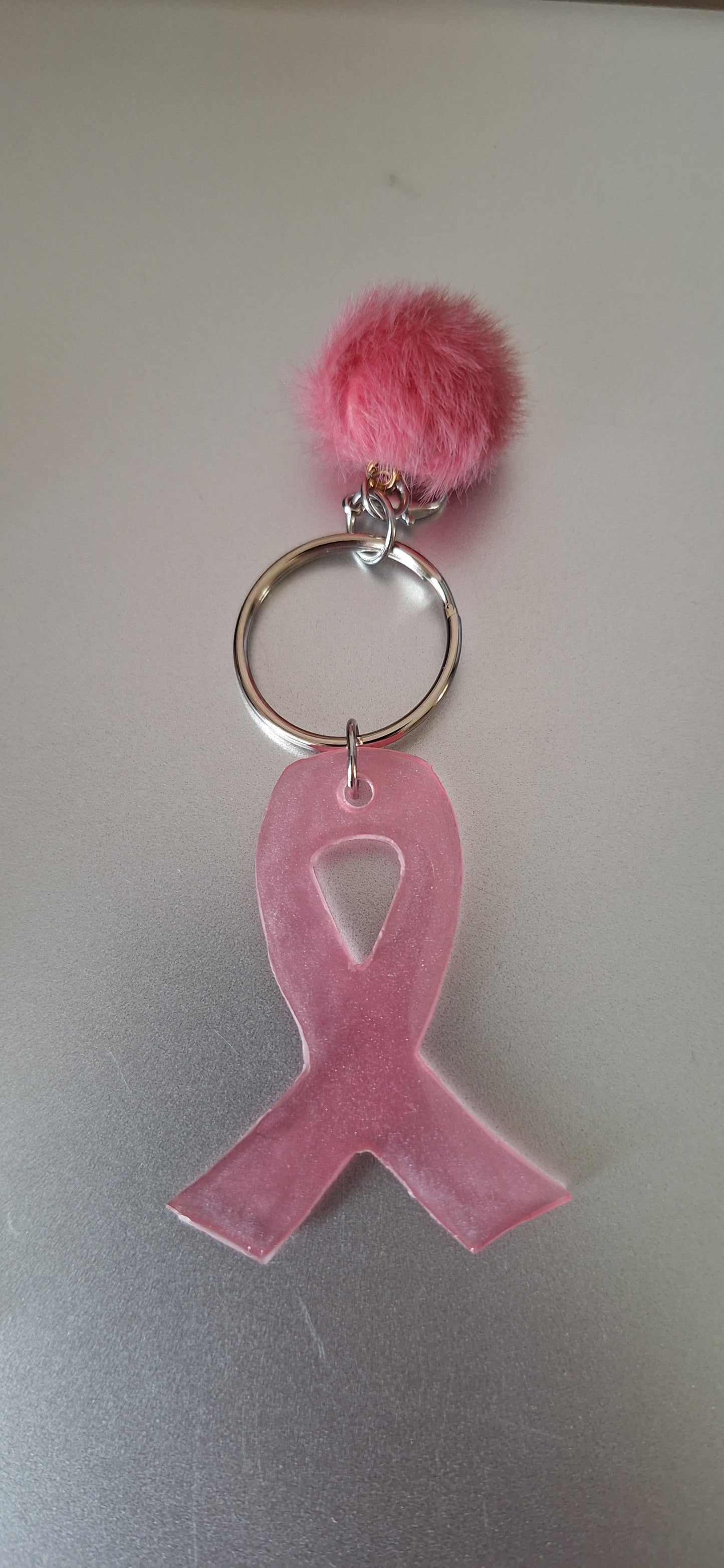 Ruban rose en résine – Octobre Rose