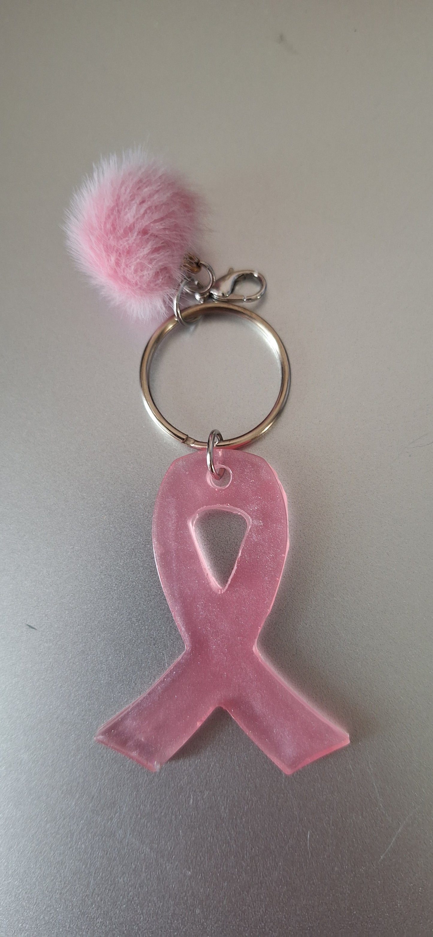 Ruban rose en résine – Octobre Rose