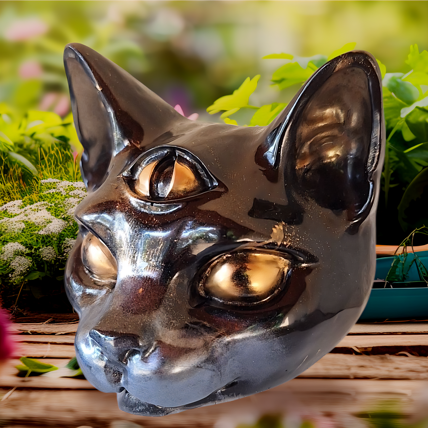 🐾 Chat Mystique au Troisième Œil – Création en Résine Époxy