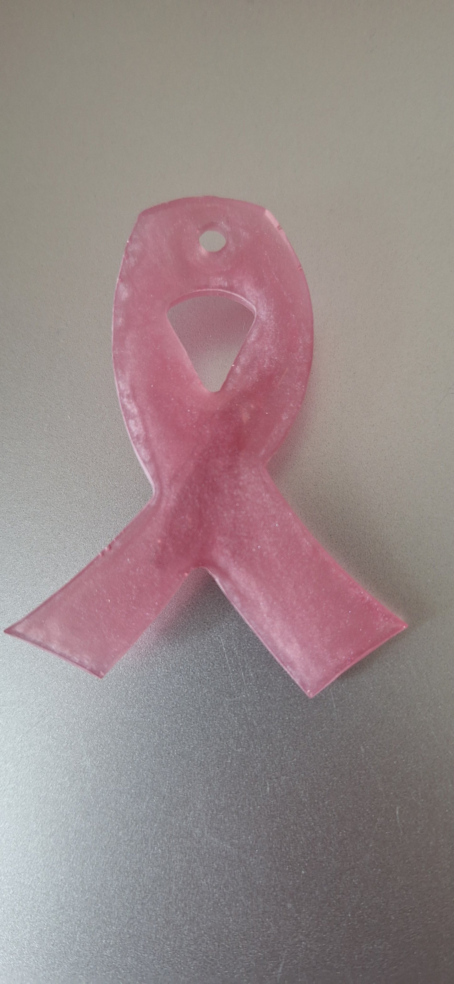 Ruban rose en résine – Octobre Rose