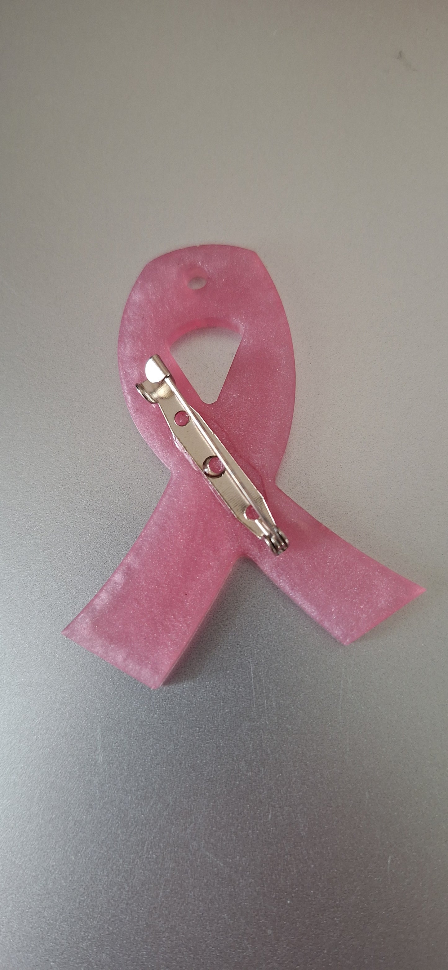 Ruban rose en résine – Octobre Rose