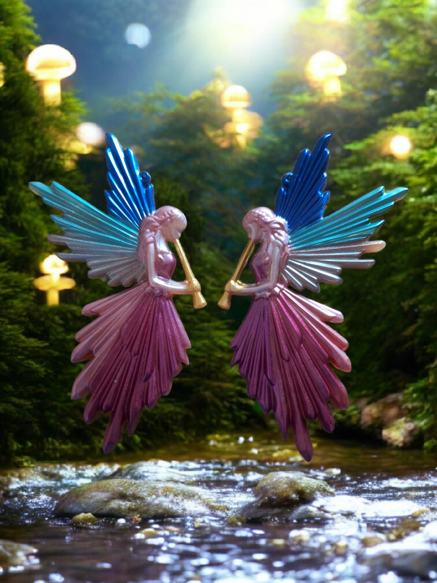 Fées décoratives en résine époxy – Décoration féerique artisanale
