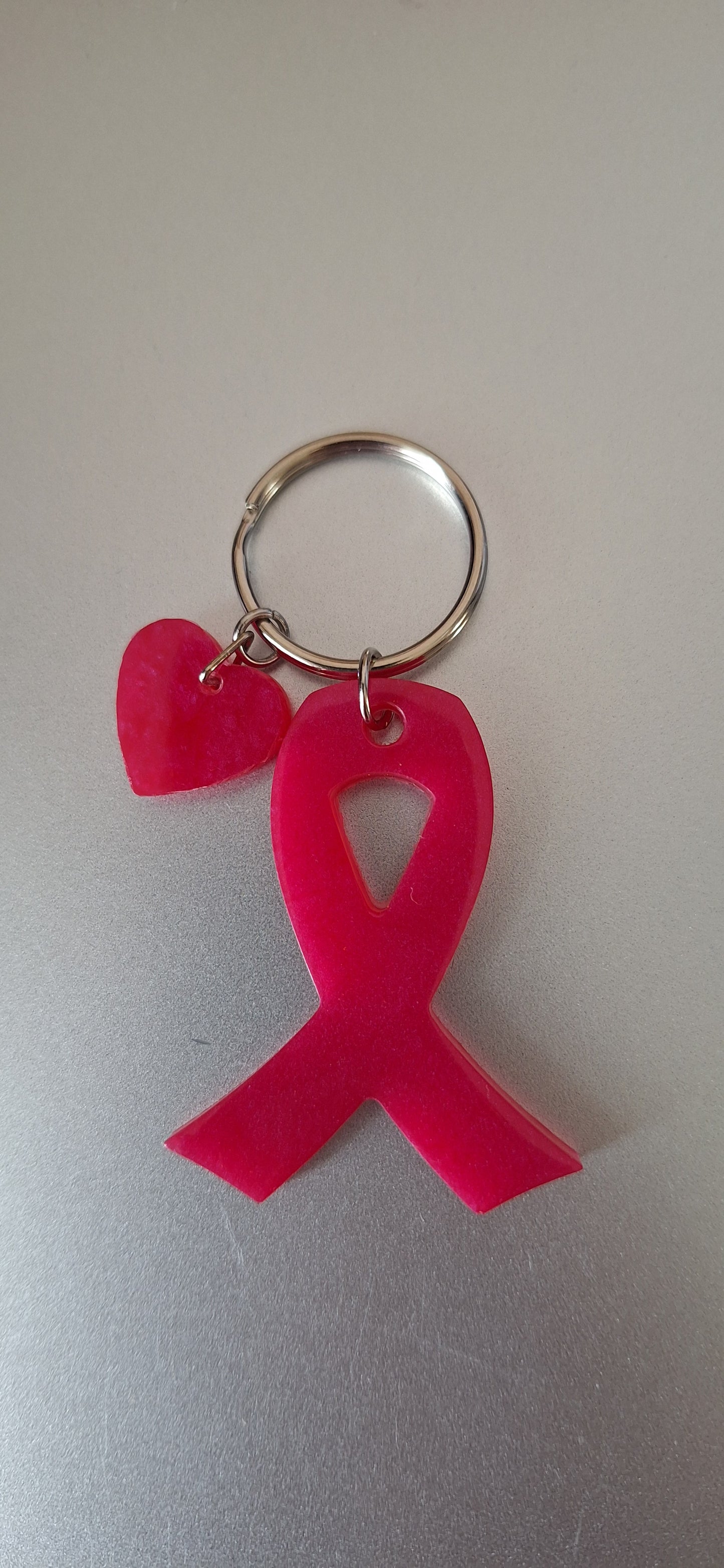 Ruban rose en résine – Octobre Rose