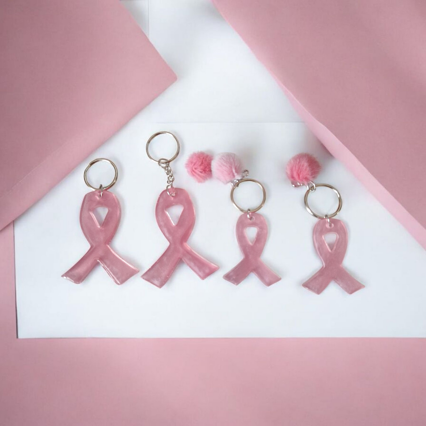 Ruban rose en résine – Octobre Rose