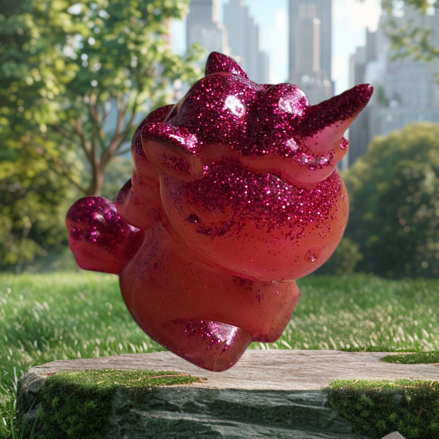 LUMINA – Mini licorne enchantée en résine