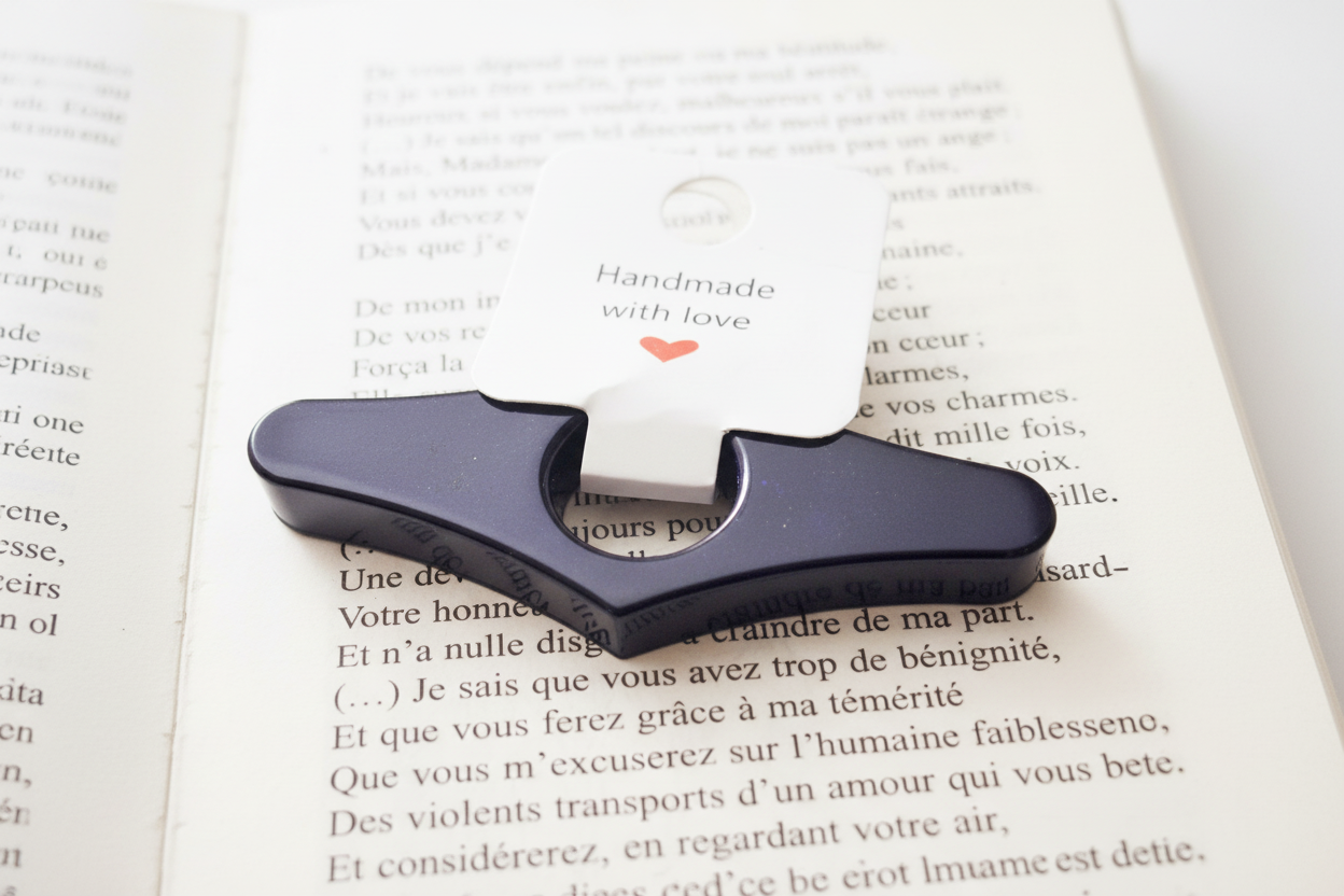 Bagues de lecture accessoires de livre résine époxy cadeau à offrir enseignants Atsem anniversaire fête des mères pères rentrée classes école