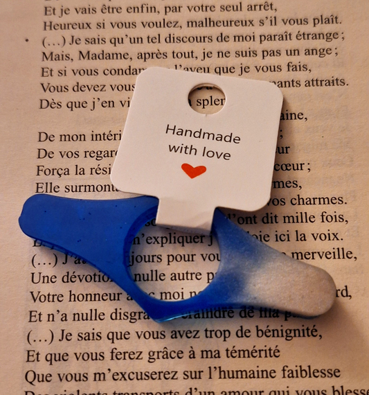 Bagues de lecture accessoires de livre résine époxy cadeau à offrir enseignants Atsem anniversaire fête des mères pères rentrée classes école