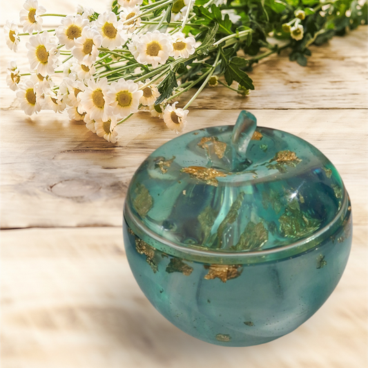 Boîtes Décoratives Unique avec Finitions Dorées résine époxy idée cadeaux