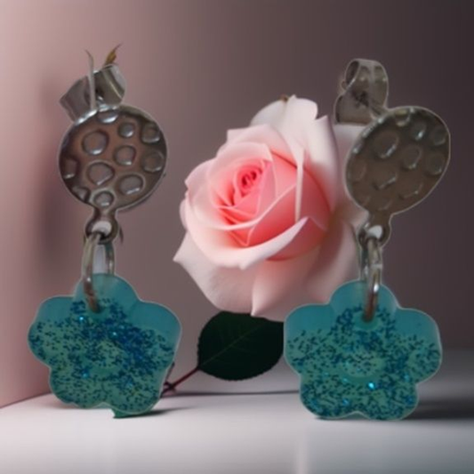 Boucles d'oreilles pendantes, résine, boucles d'oreilles colorées cadeau pour elle anniversaire accessoire de mode