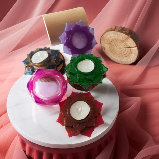 Bougeoir fleur de lotus, photophore centre de table idées cadeaux décorations Noël décoration table bougie chauffe plats cadeau à faire