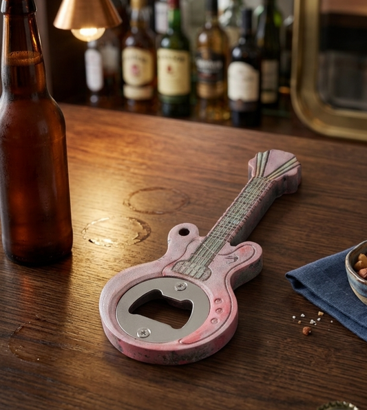 Décapsuleur "Guitare Vintage" - Idée cadeau