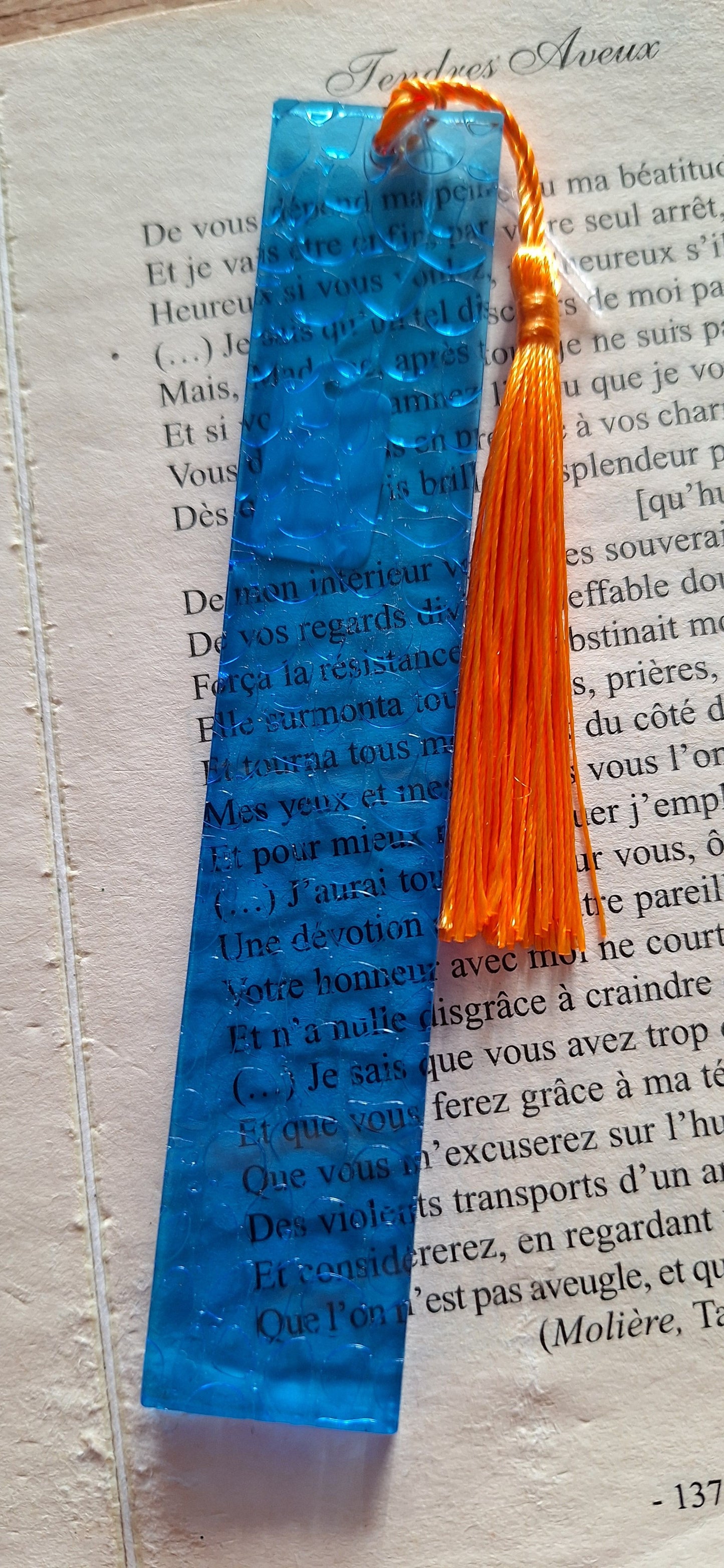 Marque-Page Résine époxy Fait Main