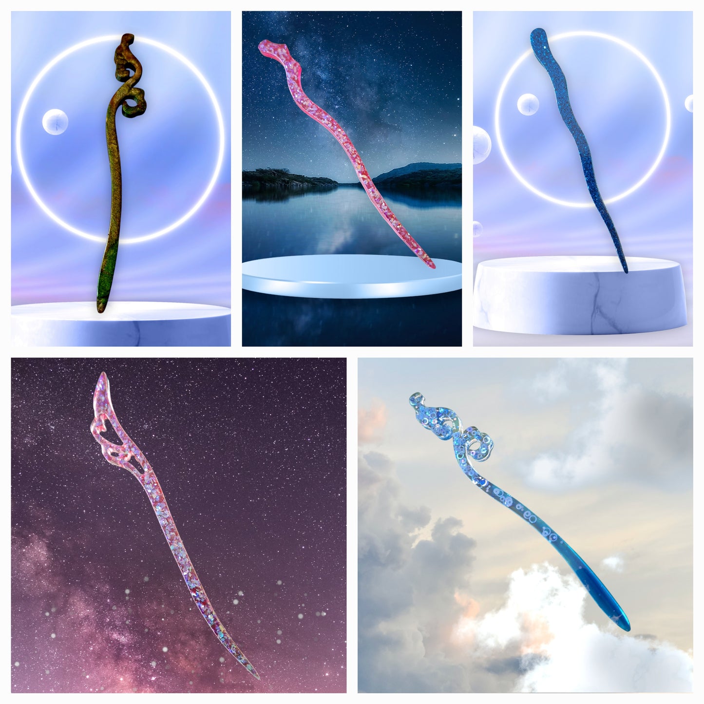 Pic à Cheveux Japonais Papillon – Kanzashi Fantaisie (Copie)