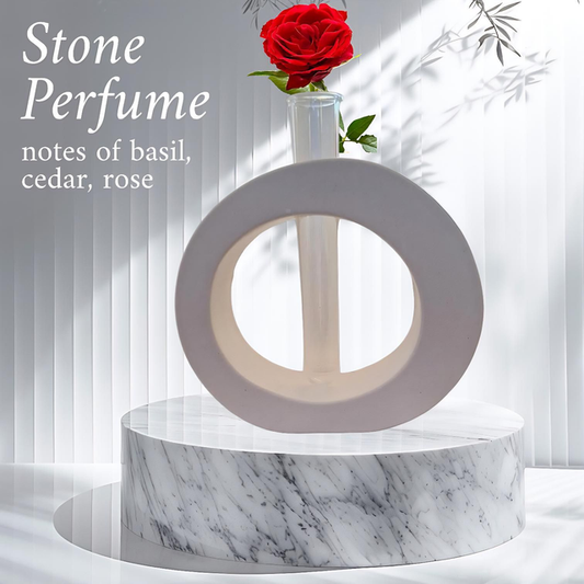 Soliflore rond en résine naturelle – vase décoratif artisanal, design moderne