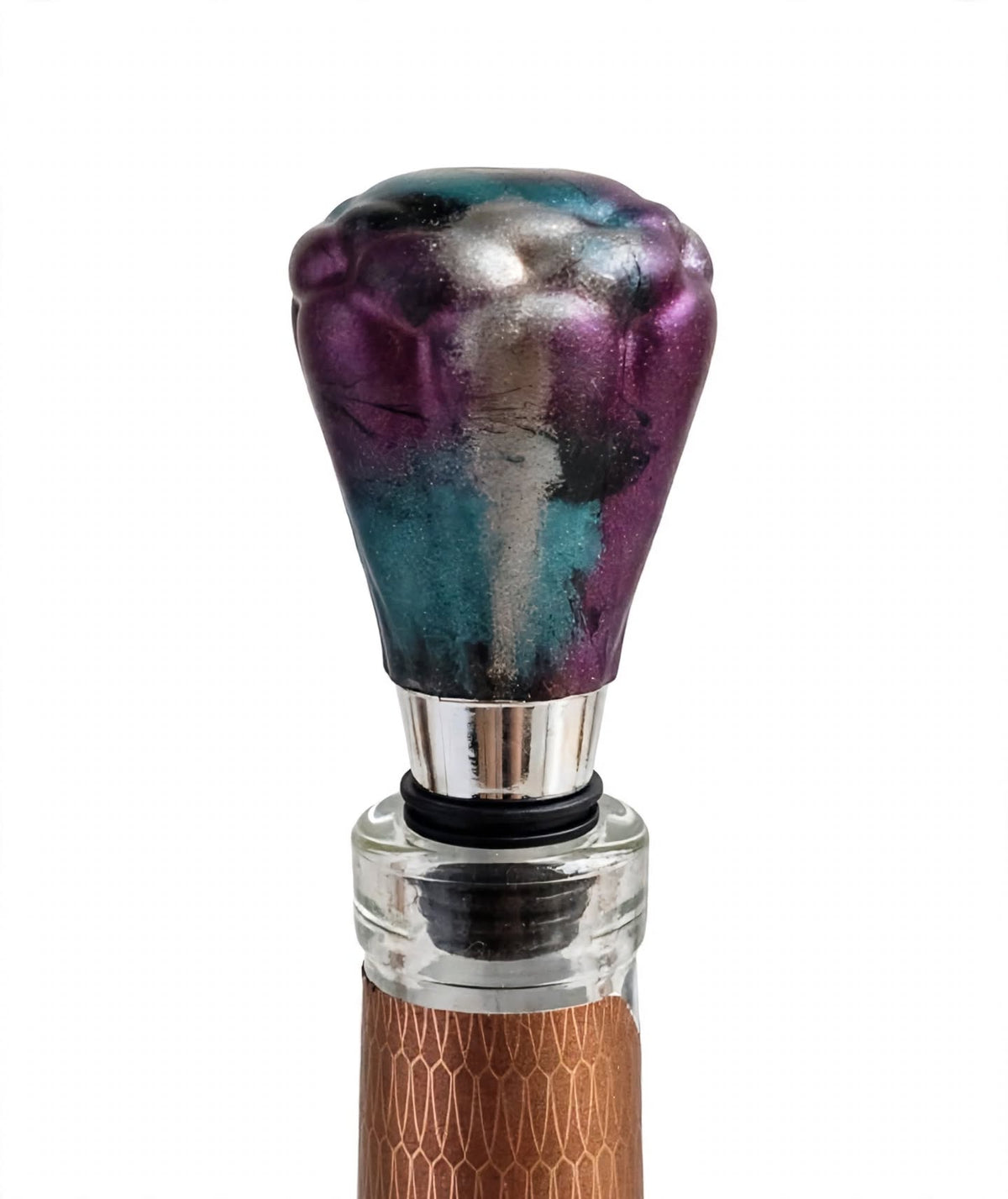 Bouchon de Bouteille à Vin en Résine Époxy - Collection Artisanale | Fait Main en France