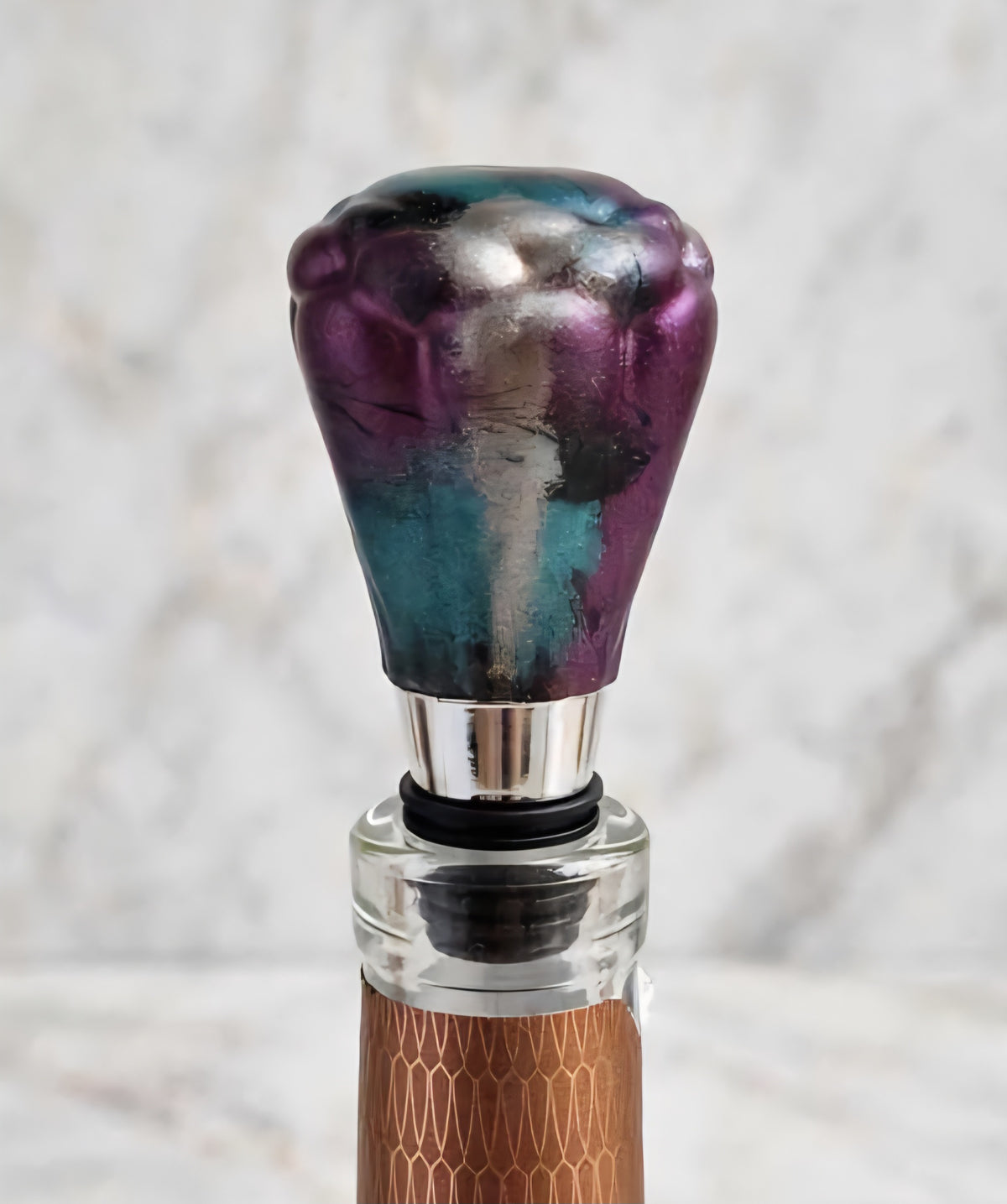Bouchon de Bouteille à Vin en Résine Époxy - Collection Artisanale | Fait Main en France