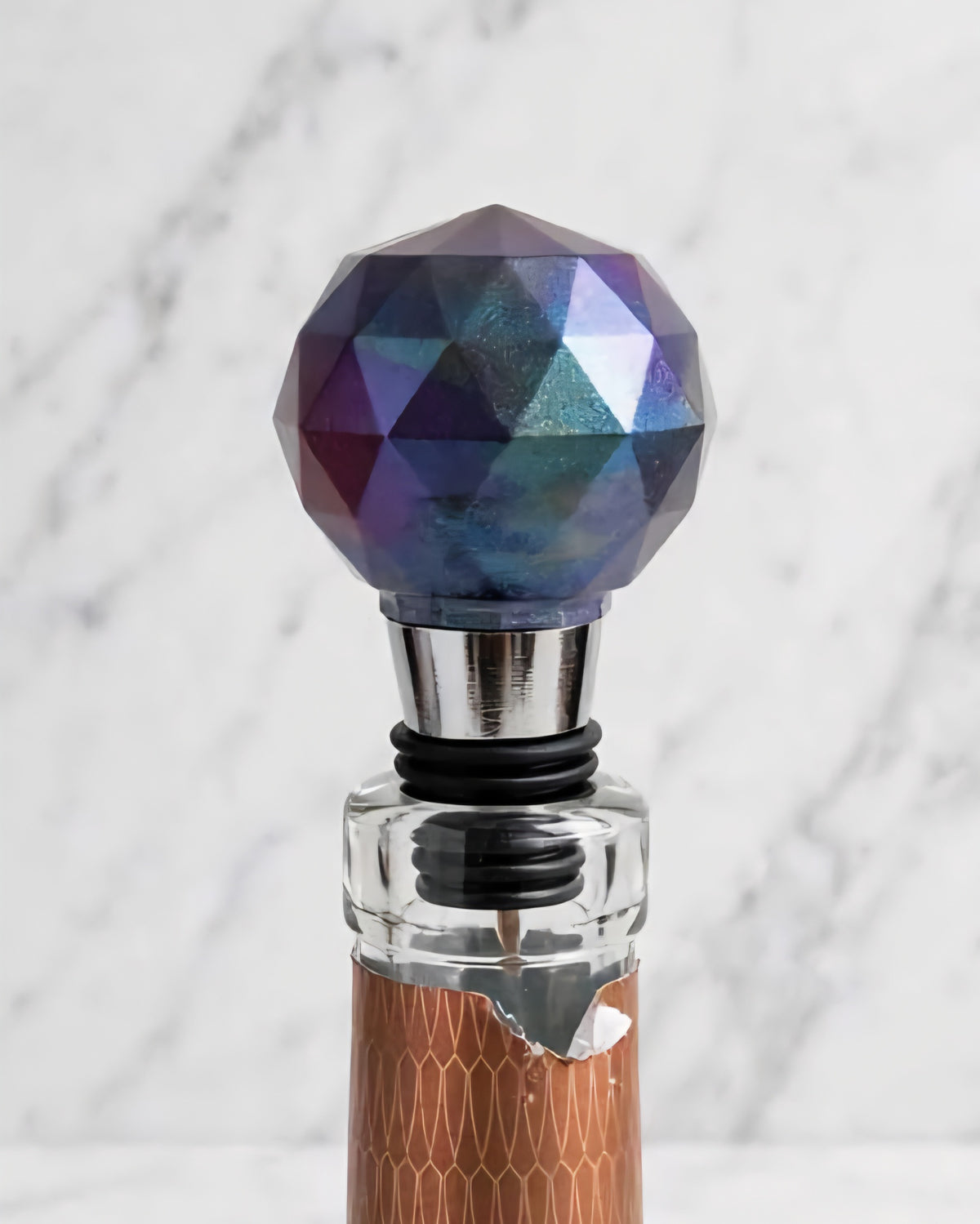Bouchon de Bouteille à Vin en Résine Époxy - Collection Artisanale | Fait Main en France