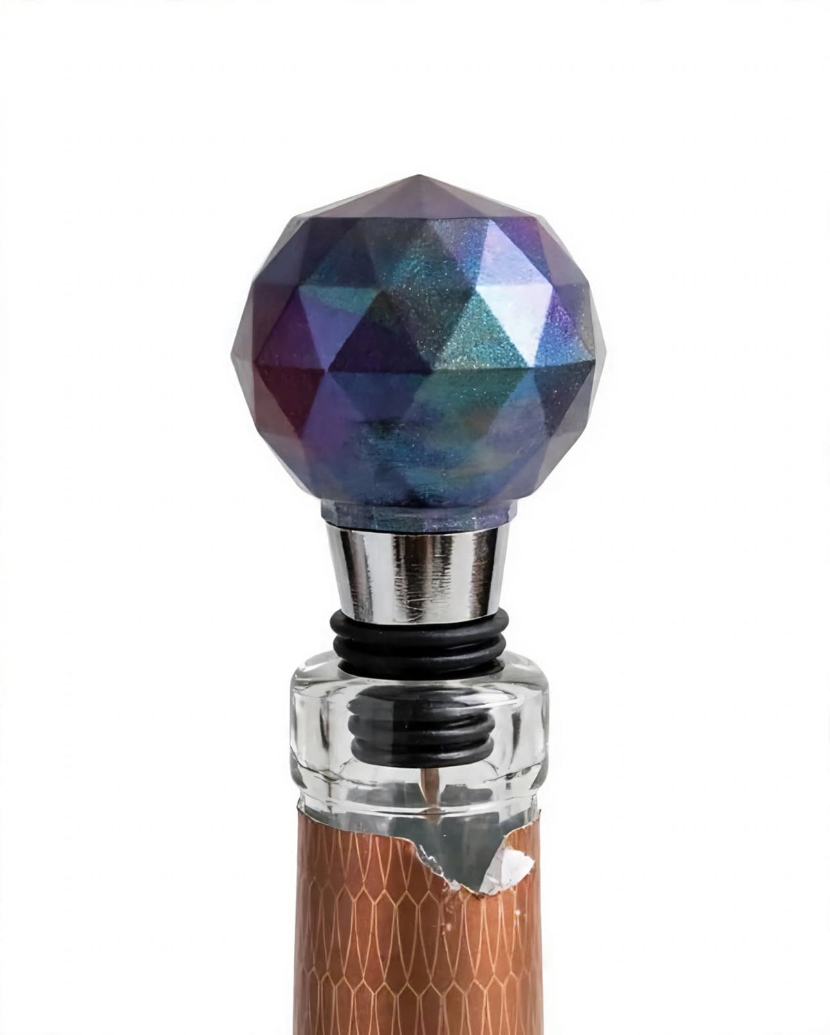 Bouchon de Bouteille à Vin en Résine Époxy - Collection Artisanale | Fait Main en France