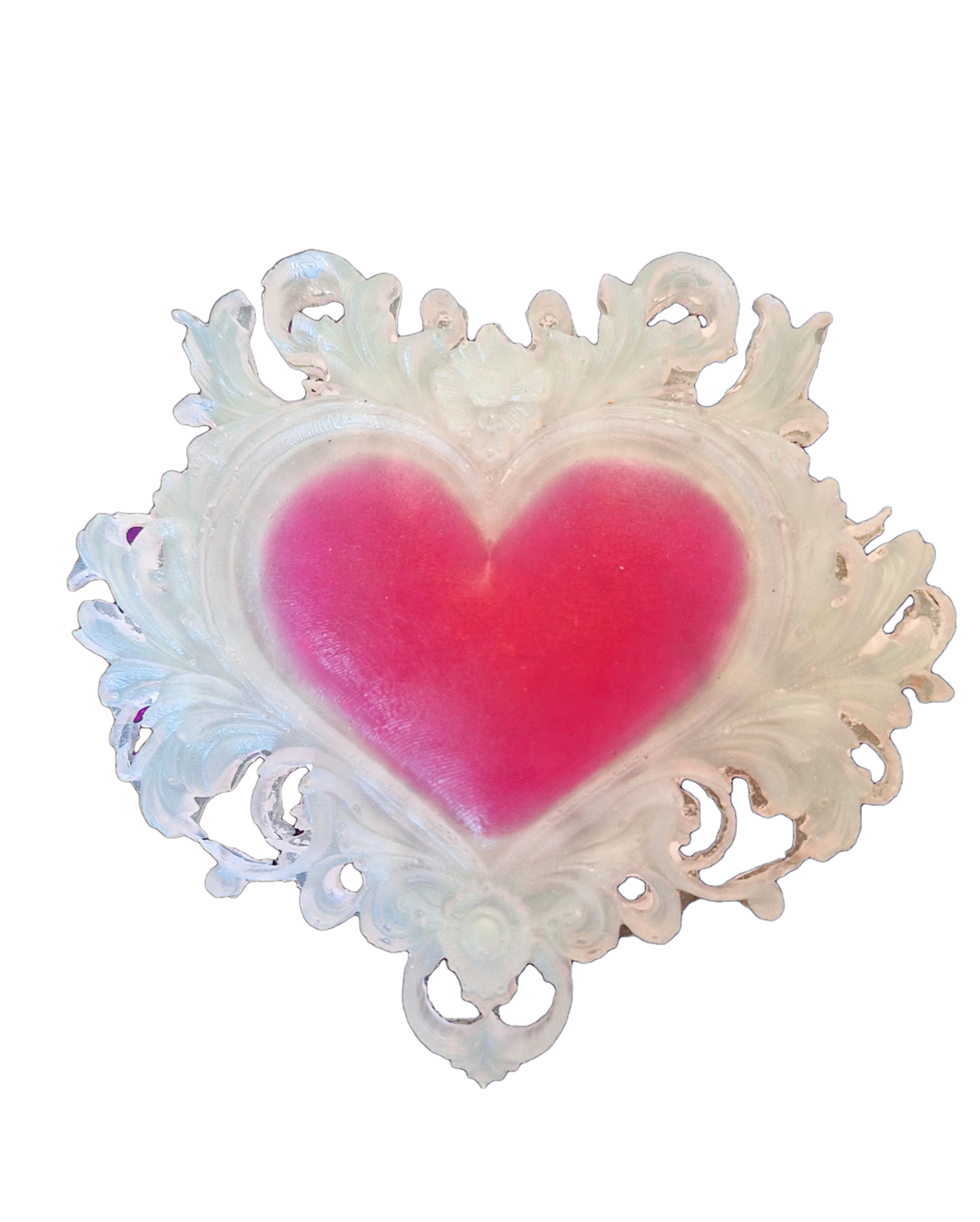 Magnet Cœur Sacré Ex-Voto Baroque - Magnet Frigo Résine Fait Main - Collection 5 Modèles