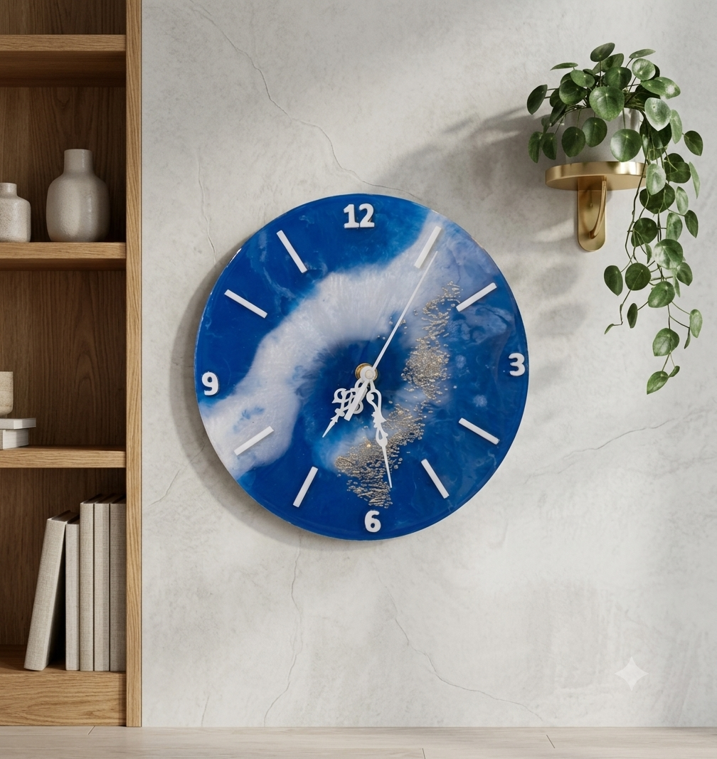 Horloge murale fabriquée artisanalement - décoration intérieure -  idée cadeau pour elle, lui, anniversaire, Noël