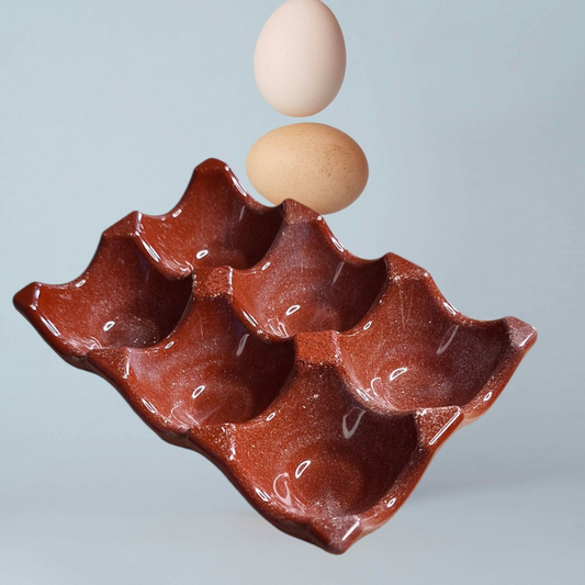 Boîte à œufs en résine époxy artisanale – Rangement décoratif et original