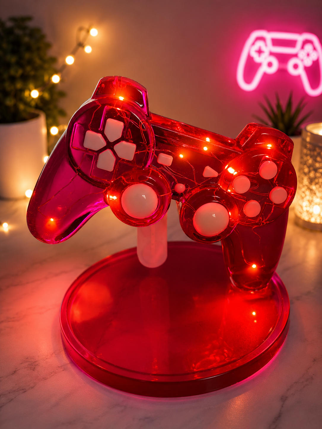 Lampe Manette de Jeu – Veilleuse Gamer Artisanale & Unique - idée cadeau