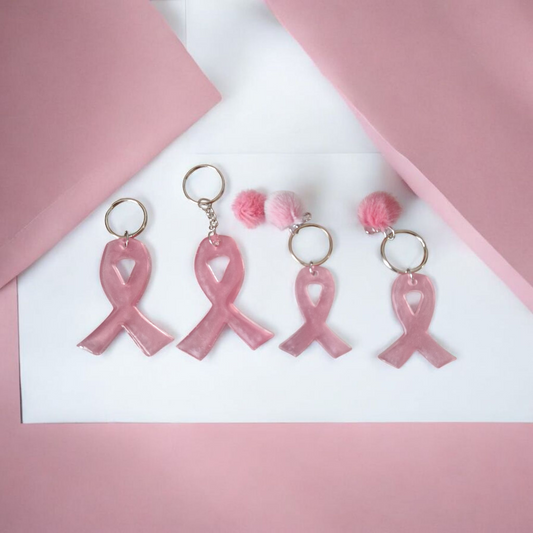 Ruban rose en résine – Octobre Rose